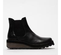 Fly London Huud Leather Women's Black Boots