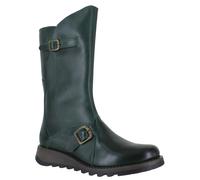 MES 2 Leather Women's Zip Up Mid Calf Boots