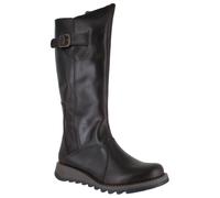 Fly London Mol 2 Brown leather Womens knee-high boots P142912-004 in a Plain Leather in Size 40