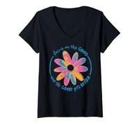 Womens Focus On The Good & Good Get Better Inspirational Quotes V-Neck T-Shirt