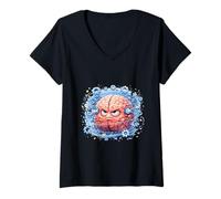 Women's Focused Brain Problem Solver Tech V-Neck T-Shirt