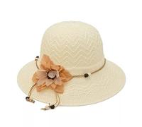 Women's Foldable Big Brim Sun Hat Elegant Protection Beach Straw (b En Storlek)