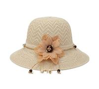 Women's Foldable Big Brim Sun Hat Elegant Protection Beach Straw (d En Storlek)