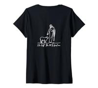 Womens Follower of Jesus Christ - Matthew 18-1 of 99 V-Neck T-Shirt