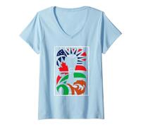 Women's Football 26 Global Fan Pride Graphic Design Collection V-Neck T-Shirt