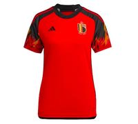 adidas Belgium Home Shirt 2022 2023 Womens - Red red 12 (M)