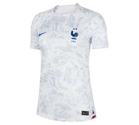 Women's Football Shirt 2022-2023 White France Away Soccer National Team T-Shirt