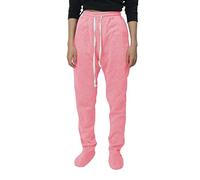 Womens Footed Sweatpants Feet Cozy and Soft Adult Holiday Print Footed Sweatpants with Fleece Lined Casual Trousers for Women UK