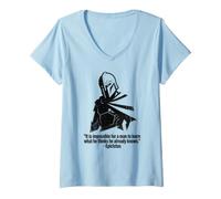 Women's for A Man to Learn Epictetus V-Neck T-Shirt