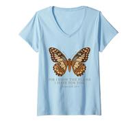 Womens for I Know The Plans I Have for You Jeremiah 29:11 Christian V-Neck T-Shirt