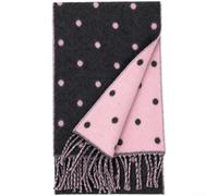 Women's for polka Dot Scarf Winter Thick Knit Shawl with Tassels Soft Wool | Soft Thermal Fabric, Reversible Double-sided Pattern, Fringed Tassels, Oversized Shawl Wrap For Autumn Winter