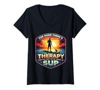 Women's for Some There's Therapy for The Rest There is SUP Lover V-Neck T-Shirt