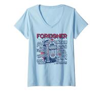 Women's Foreigner Jukebox Hits V-Neck T-Shirt