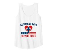 Womens Forensic Nurse Practitioner Healing Hearts Coroner Nursing Tank Top