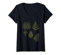 Women's Forest Nature Elements V-Neck T-Shirt