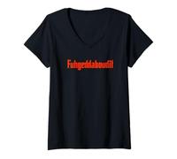 Women's Forget About It Fuggedaboutit Funny Italian Slang V-Neck T-Shirt