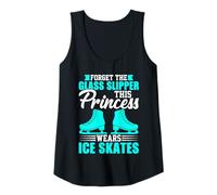 Womens Forget The Glass Slipper This Princess Wears Ice Skates Tank Top