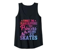 Womens Forget The Glass Slippers This Princess Wears Ice Skates Tank Top