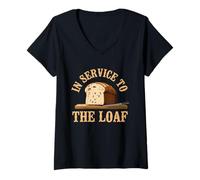 Womens Forgive Me My Liege Pie was Inevitable. Medieval Carb Humor V-Neck T-Shirt