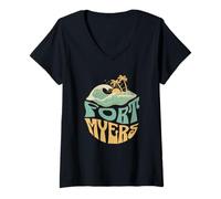 Womens Fort Myers Beach V-Neck T-Shirt