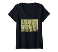 Womens Four Elements Earth Water Air Fire Milkmaid Mystical V-Neck T-Shirt