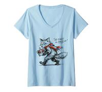 Women's Fox No Kings in America V-Neck T-Shirt