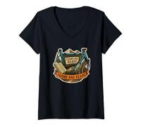 Women's Frame Bag Ready Bikepacking Trail V-Neck T-Shirt