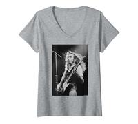Womens Francis Rossi Of Status Quo Live Wembley 1979 Simon Fowler V-Neck T-Shirt