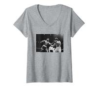 Womens Frank Bruno Vs Eddie Neilson Boxing Match Royal Albert Hall V-Neck T-Shirt