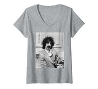 Womens Frank Zappa Mothers of Invention in London 1971 Apostrophe V-Neck T-Shirt