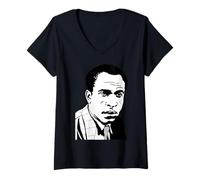 Women's Frantz Fanon V-Neck T-Shirt
