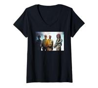 Womens Freddie Mercury Band Queen The Miracle Video Shoot V-Neck T-Shirt