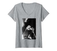 Womens Freddie Mercury Queen British Rock Live NEC Arena The Works V-Neck T-Shirt