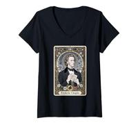 Women's Frederic Chopin Composer V-Neck T-Shirt