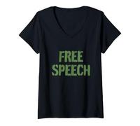 Women's Free Speech V-Neck T-Shirt