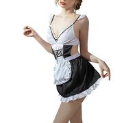 Women's French Maid Costume, School Girl Outfit Women Sexy Maid Servant Cosplay Lingerie Set Lolita Dress Servant Outfit Sexy Dress Up For The Bedroom |