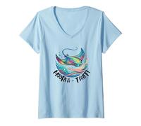 Women's French Polynesia Moorea Tahiti V-Neck T-Shirt