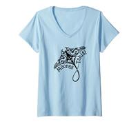 Women's French Polynesia Moorea Tahiti V-Neck T-Shirt