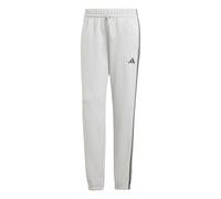 adidas Women's Essentials 3-Stripes French Terry Cuffed Pants, Medium Grey Heather/Black, S