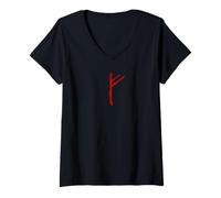 Womens Freya Freyja Goddess Rune T-Shirt V-Neck T-Shirt