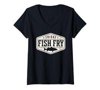 Women's Friday Fish Fry V-Neck T-Shirt