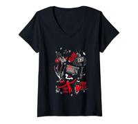 Womens Friday The 13th Halloween Design Welcome Prime Time V-Neck T-Shirt