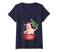 Womens Friends. Christmas Rosie V-Neck T-Shirt