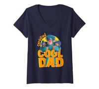 Womens Friends. Cool Dad V-Neck T-Shirt