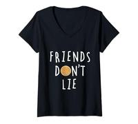 Womens Friends Don't Lie V-Neck T-Shirt