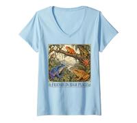 Women's Friends in High Places Frogs V-Neck T-Shirt