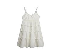 Women's frill mini dress in crêpe Superdry Blanc S
