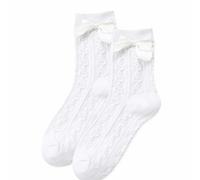 Women's Frilly Ankle Socks, Pure White, Satin Ruffle Trim, Cotton Blend | Soft cotton blend, breathable open-knit. Multi-layered ruffles, satin trim. Stretchy cuff. Pairs with loafers, Mary Janes