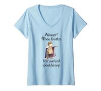 Womens Frog or Toad King Using Faux Shakespearean Insults V-Neck T-Shirt