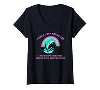 Women's from A Young Age I Knew Something was Wrong with Everyone V-Neck T-Shirt